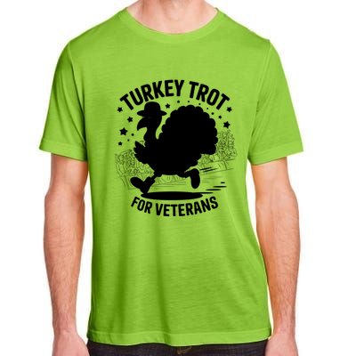 Patriotic Turkey Trot Veteran Thanksgiving Gift Adult ChromaSoft Performance T-Shirt