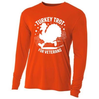 Patriotic Turkey Trot Veteran Thanksgiving Gift Cooling Performance Long Sleeve Crew