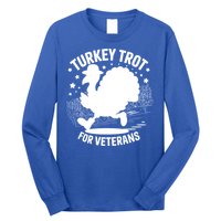 Patriotic Turkey Trot Veteran Thanksgiving Gift Long Sleeve Shirt