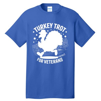 Patriotic Turkey Trot Veteran Thanksgiving Gift Tall T-Shirt