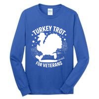 Patriotic Turkey Trot Veteran Thanksgiving Gift Tall Long Sleeve T-Shirt