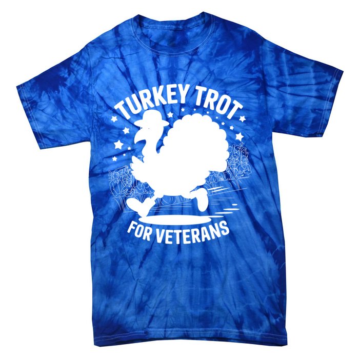 Patriotic Turkey Trot Veteran Thanksgiving Gift Tie-Dye T-Shirt