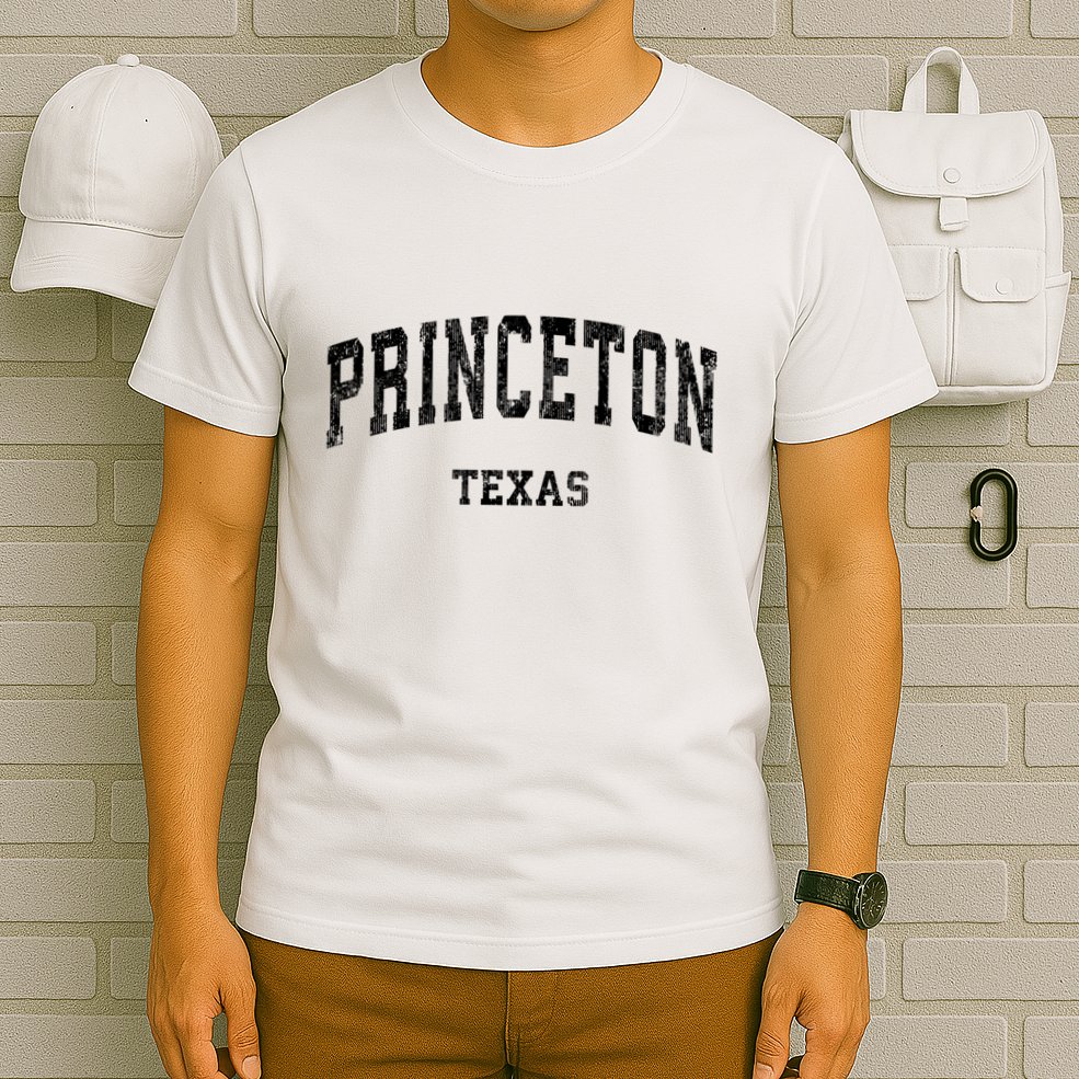 Princeton Texas Tx Vintage Established Varsity Sports T-Shirt