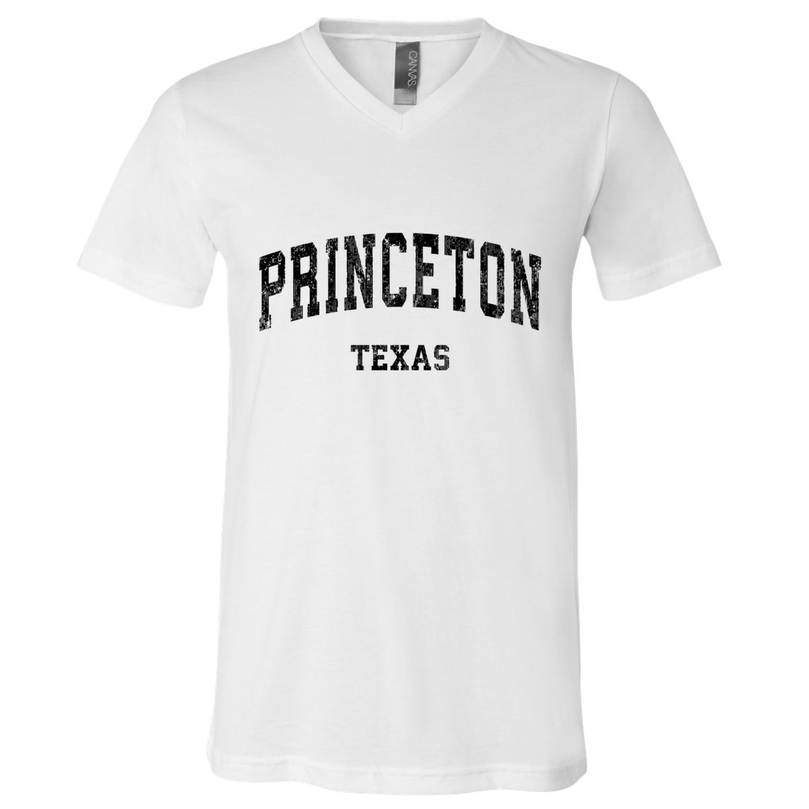Princeton Texas Tx Vintage Established Varsity Sports V-Neck T-Shirt
