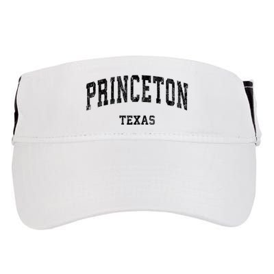 Princeton Texas Tx Vintage Established Varsity Sports Adult Drive Performance Visor