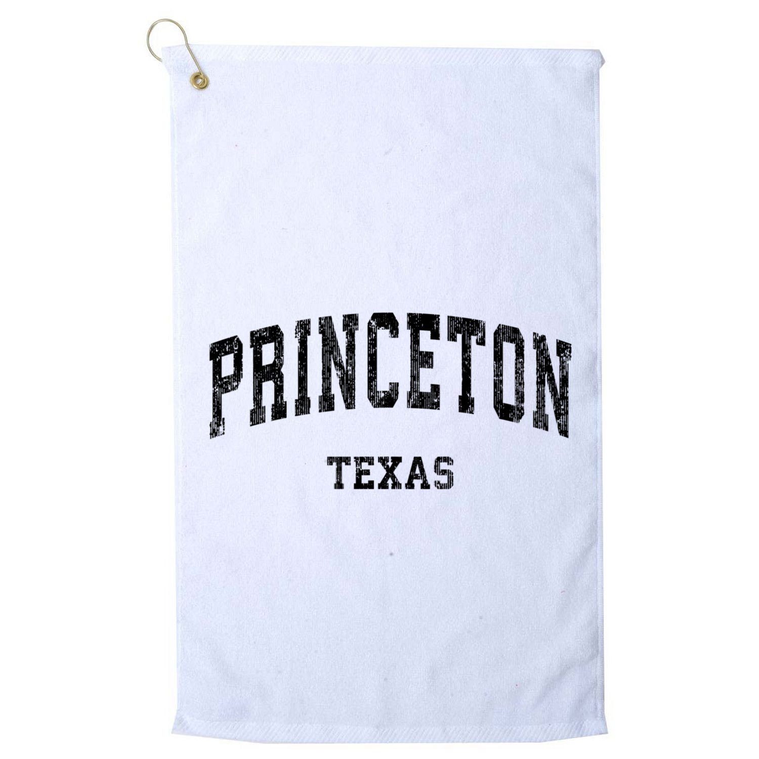 Princeton Texas Tx Vintage Established Varsity Sports Golf Towel