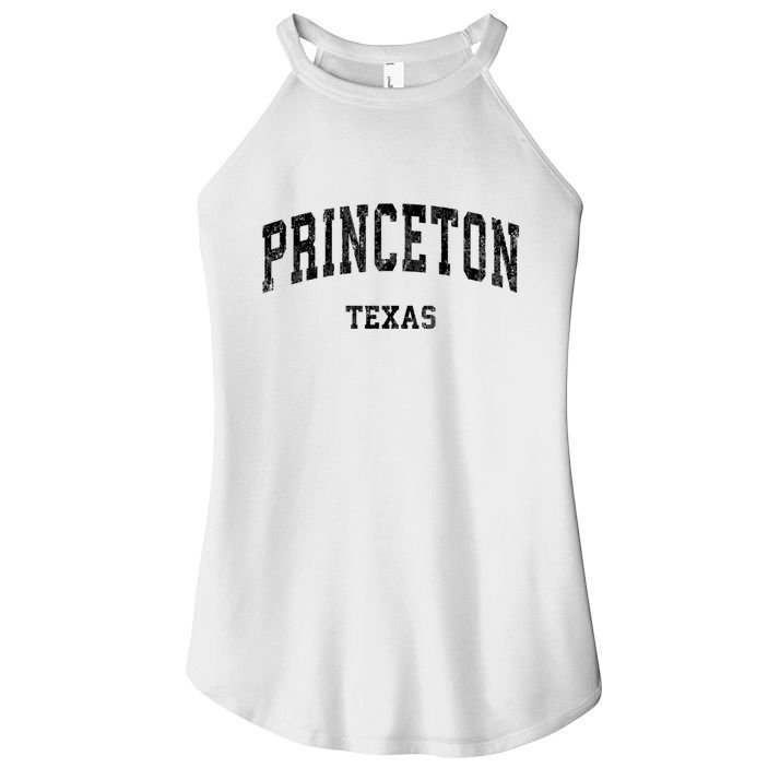 Princeton Texas Tx Vintage Established Varsity Sports Women's Perfect Tri Rocker Tank