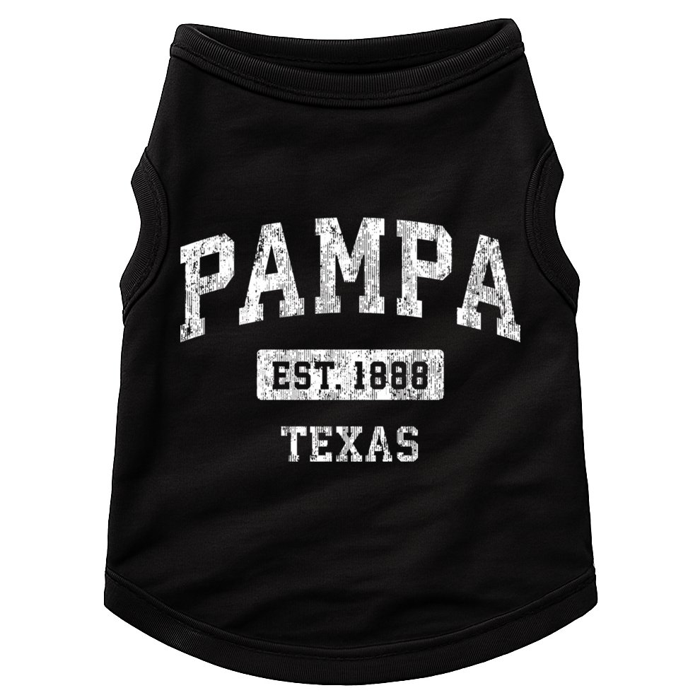 Pampa Texas Tx Vintage Sports Established Design Doggie Tank