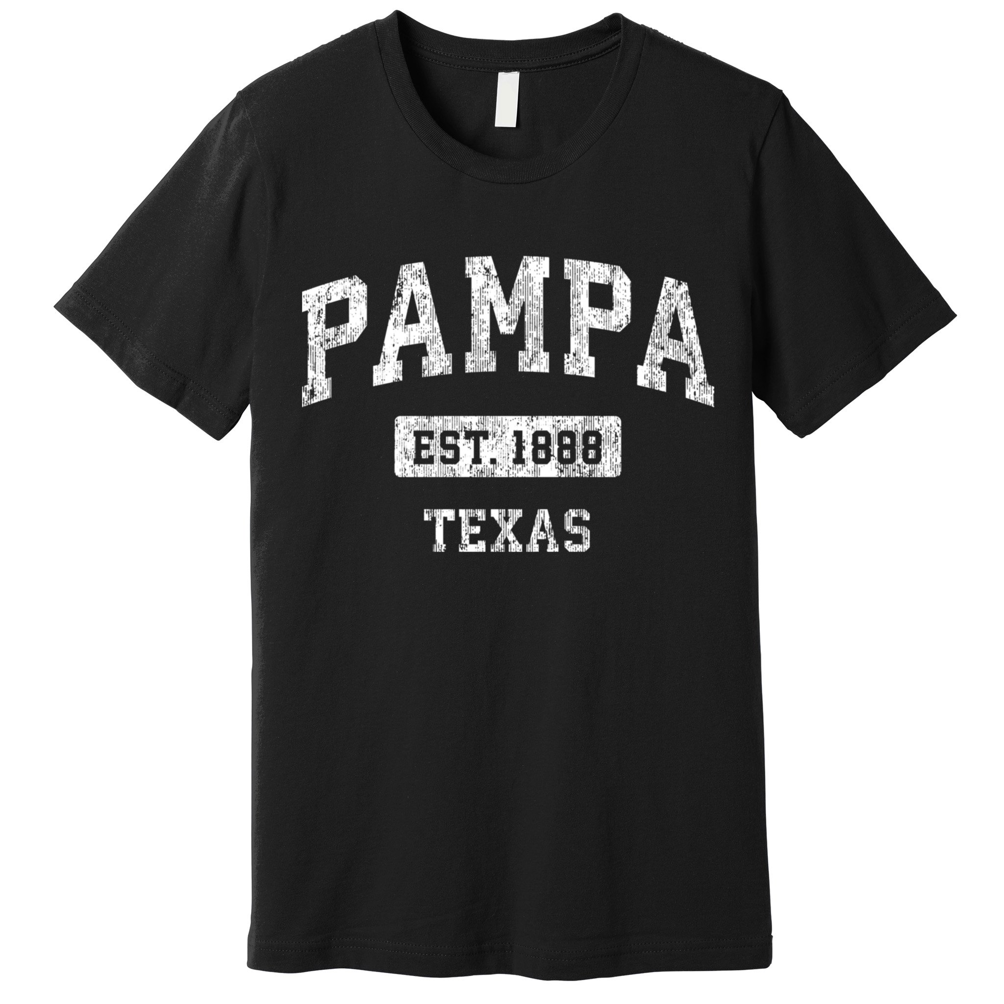 Pampa Texas Tx Vintage Sports Established Design Premium T-Shirt