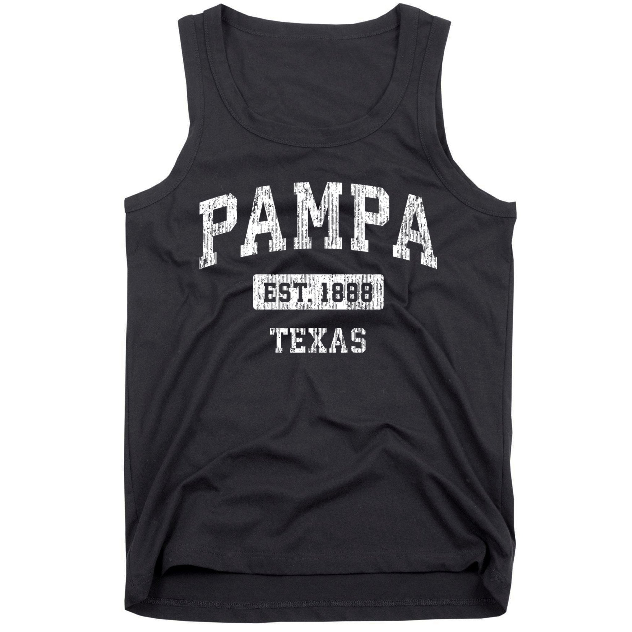 Pampa Texas Tx Vintage Sports Established Design Tank Top