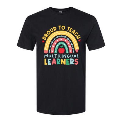 Proud To Teach Multilingual Learners Maestra Spanish Teacher Softstyle CVC T-Shirt