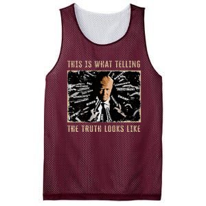 Pro Trump This Is What Telling Truth Looks Like Supporter Mesh Reversible Basketball Jersey Tank