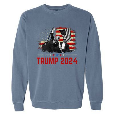 President Trump Trending Political Trump 2024 Election Garment-Dyed Sweatshirt