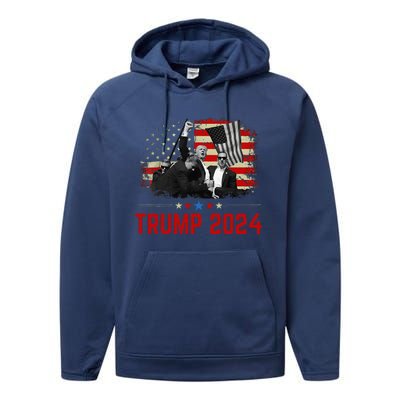 President Trump Trending Political Trump 2024 Election Performance Fleece Hoodie