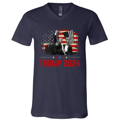 President Trump Trending Political Trump 2024 Election V-Neck T-Shirt