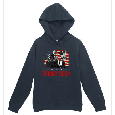 President Trump Trending Political Trump 2024 Election Urban Pullover Hoodie