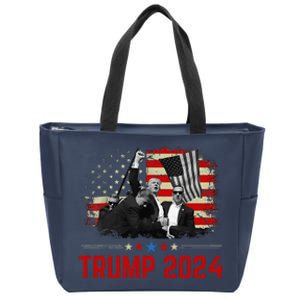 President Trump Trending Political Trump 2024 Election Zip Tote Bag