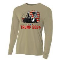 President Trump Trending Political Trump 2024 Election Cooling Performance Long Sleeve Crew