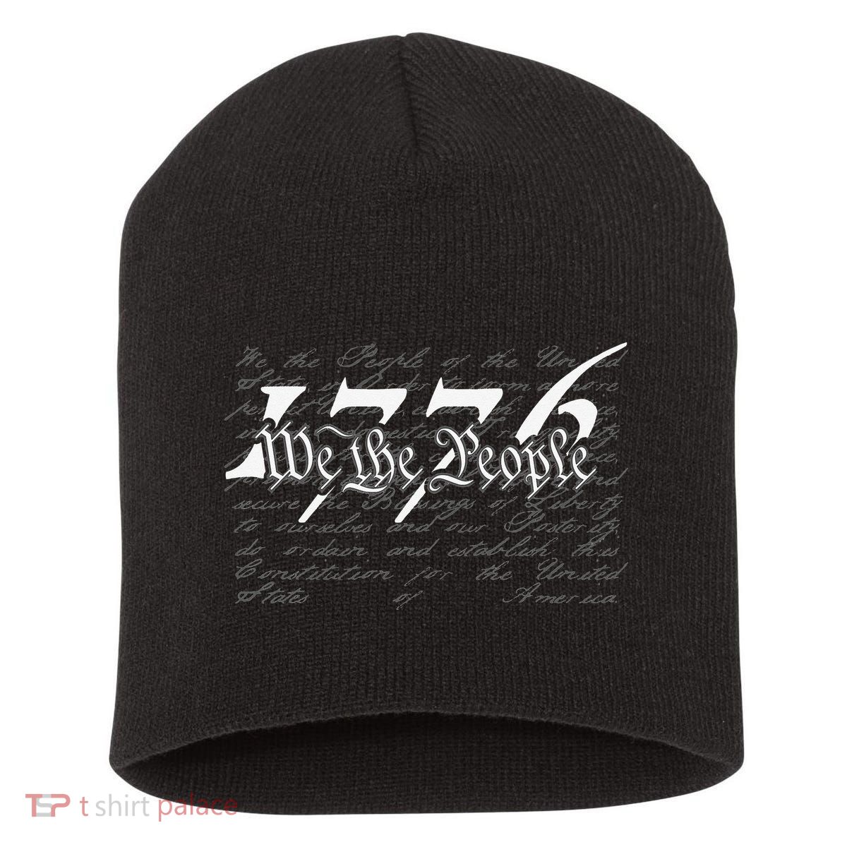 Preamble To the US Constitution 1776 We The People Short Acrylic Beanie