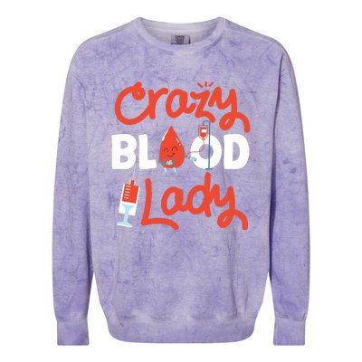 Phlebotomist Tech Technician Blood Colorblast Crewneck Sweatshirt