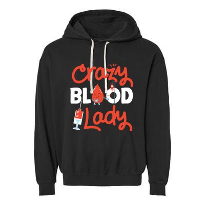 Phlebotomist Tech Technician Blood Garment-Dyed Fleece Hoodie