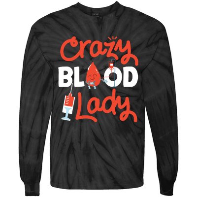 Phlebotomist Tech Technician Blood Tie-Dye Long Sleeve Shirt