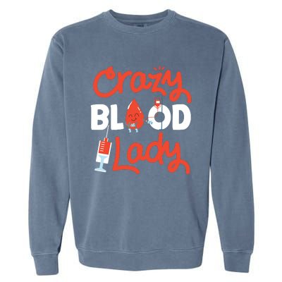 Phlebotomist Tech Technician Blood Garment-Dyed Sweatshirt