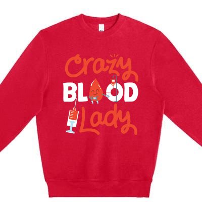 Phlebotomist Tech Technician Blood Premium Crewneck Sweatshirt