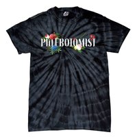 Phlebotomist Tech Technician Flower Floral Tie-Dye T-Shirt