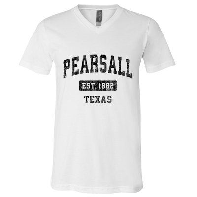Pearsall Texas Tx Vintage Sports Established Design V-Neck T-Shirt