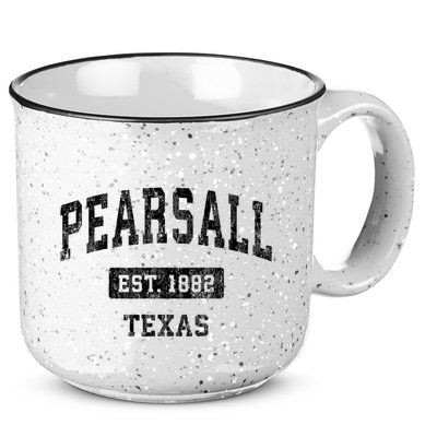 Pearsall Texas Tx Vintage Sports Established Design 15oz Campfire Ceramic Mug