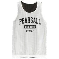 Pearsall Texas Tx Vintage Sports Established Design Mesh Reversible Basketball Jersey Tank