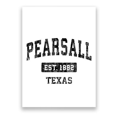 Pearsall Texas Tx Vintage Sports Established Design Poster