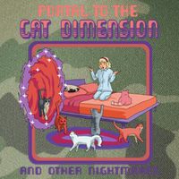 Portal To The Cat Dimension Funny Cat Kitten Lover Legacy Tie Dye Trucker Hat