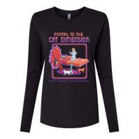 Portal To The Cat Dimension Funny Cat Kitten Lover Womens Cotton Relaxed Long Sleeve T-Shirt