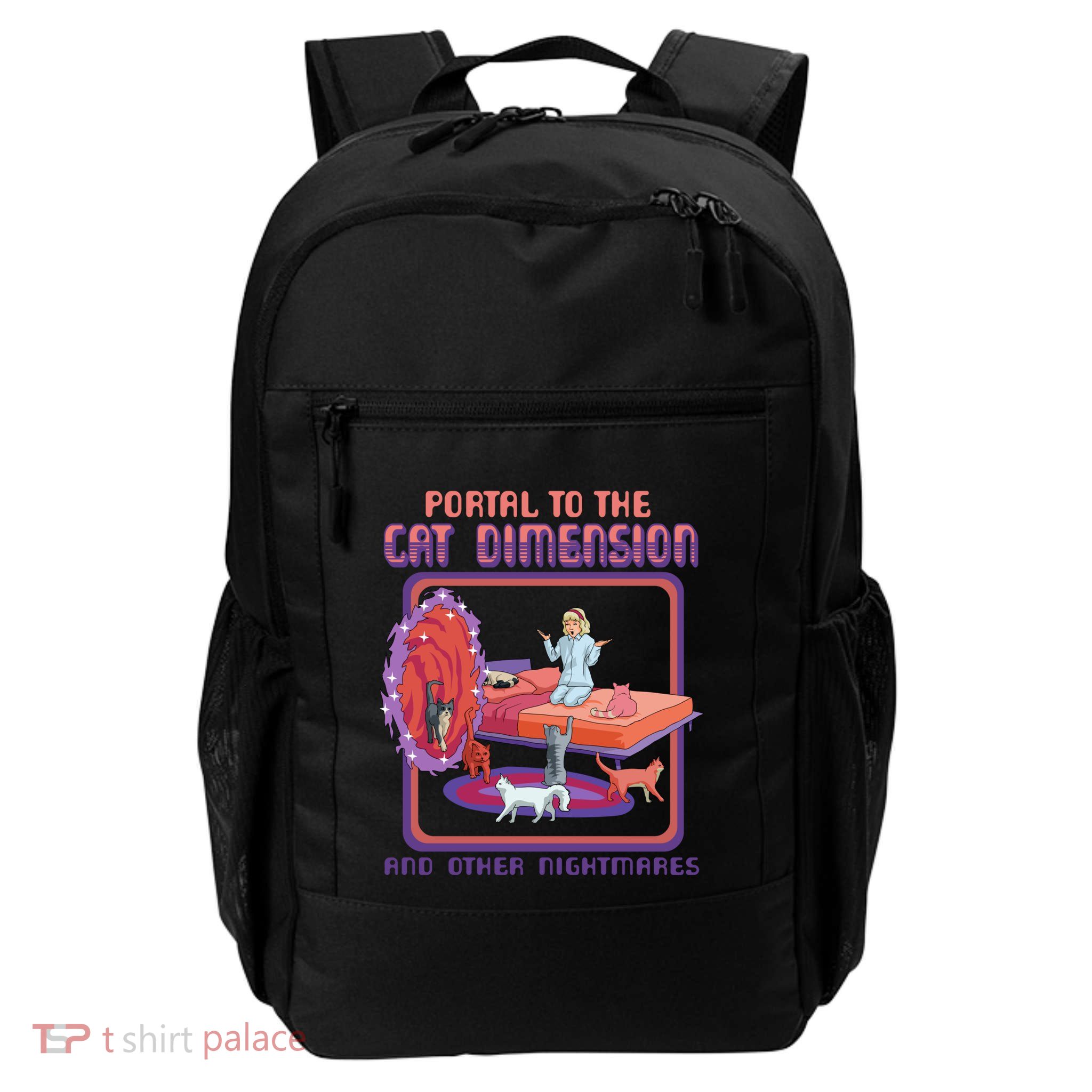 Portal To The Cat Dimension Funny Cat Kitten Lover Backpack