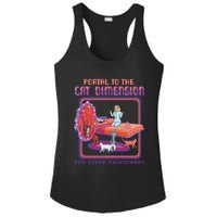 Portal To The Cat Dimension Funny Cat Kitten Lover Ladies PosiCharge Competitor Racerback Tank