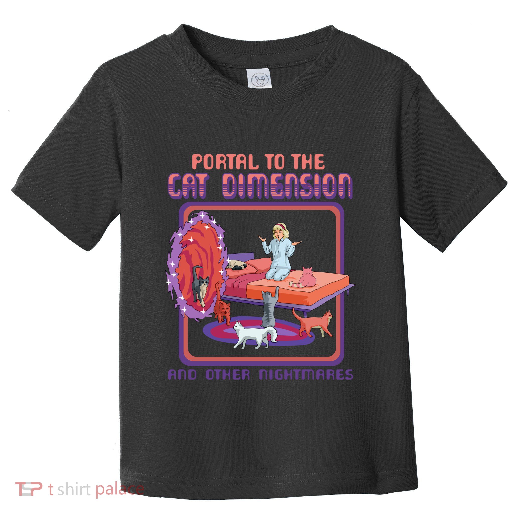 Portal To The Cat Dimension Funny Cat Kitten Lover Toddler T-Shirt