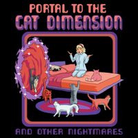 Portal To The Cat Dimension Funny Cat Kitten Lover Short Acrylic Beanie