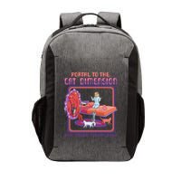 Portal To The Cat Dimension Funny Cat Kitten Lover Vector Backpack