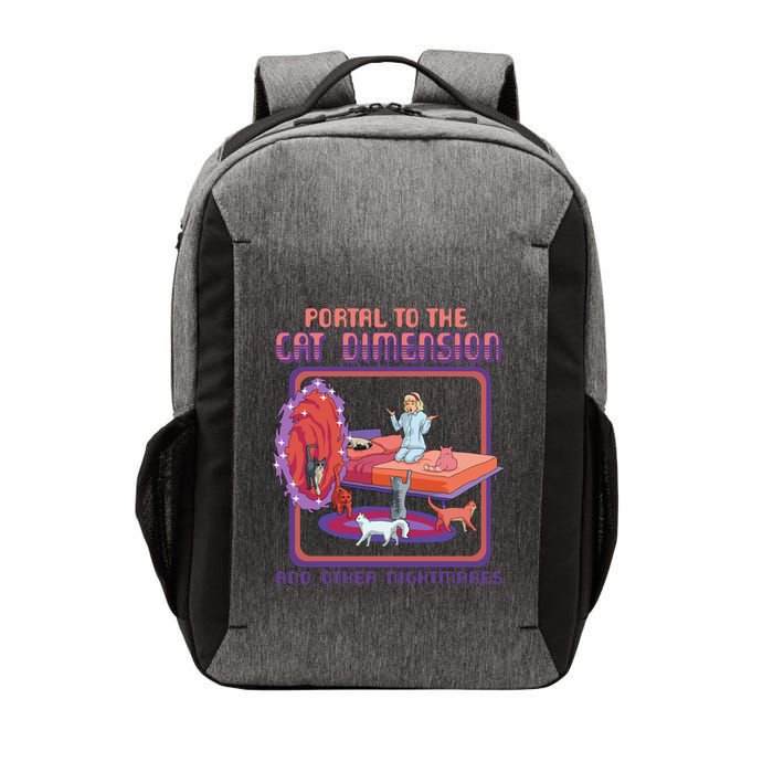 Portal To The Cat Dimension Funny Cat Kitten Lover Vector Backpack