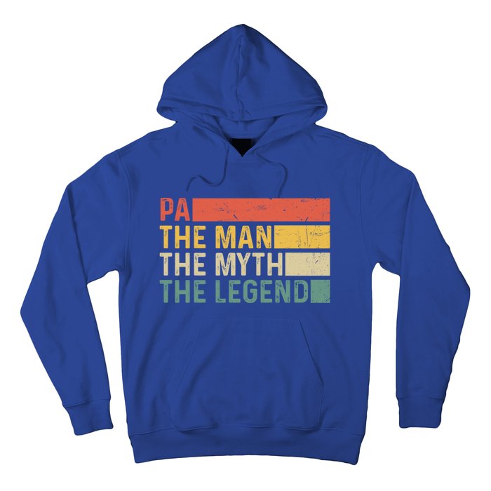 Pa The The Myth The Legend Vintage Gift For Pa Cute Gift Hoodie