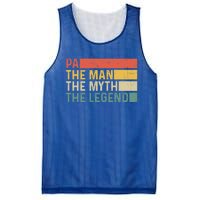 Pa The The Myth The Legend Vintage Gift For Pa Cute Gift Mesh Reversible Basketball Jersey Tank