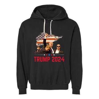 President Trump Trending Political Trump 2024 Garment-Dyed Fleece Hoodie