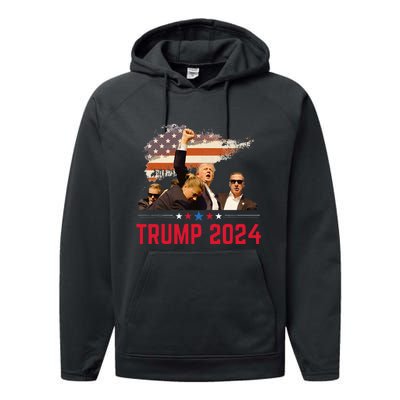 President Trump Trending Political Trump 2024 Performance Fleece Hoodie