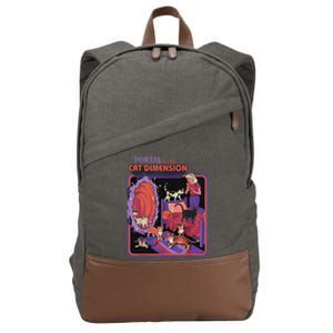 Portal To The Cat Dimension Halloween Party Horror Night Cotton Canvas Backpack