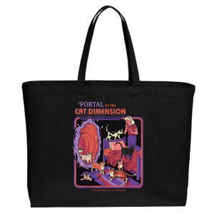 Portal To The Cat Dimension Halloween Party Horror Night Cotton Canvas Jumbo Tote