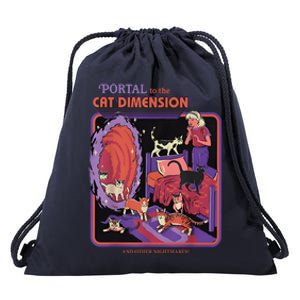 Portal To The Cat Dimension Halloween Party Horror Night Drawstring Bag