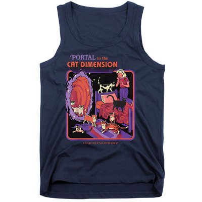 Portal To The Cat Dimension Halloween Party Horror Night Tank Top