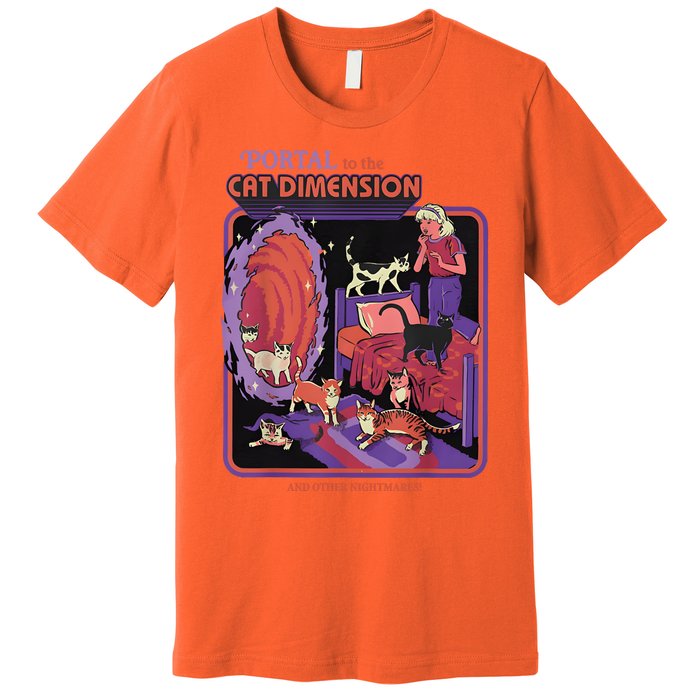 Portal To The Cat Dimension Halloween Party Horror Night Premium T-Shirt